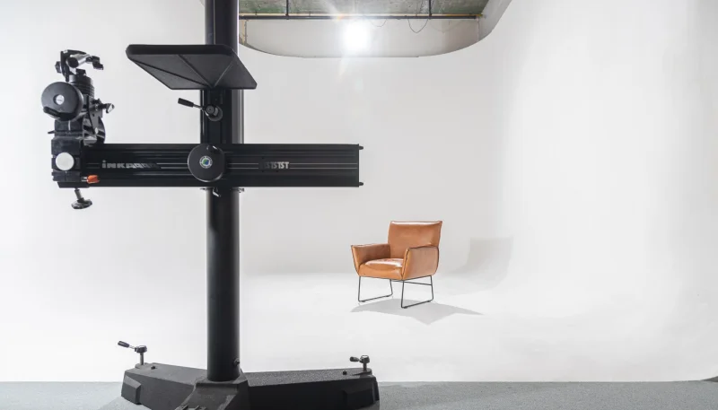 De witte studio van Studio2Go in Haarlem